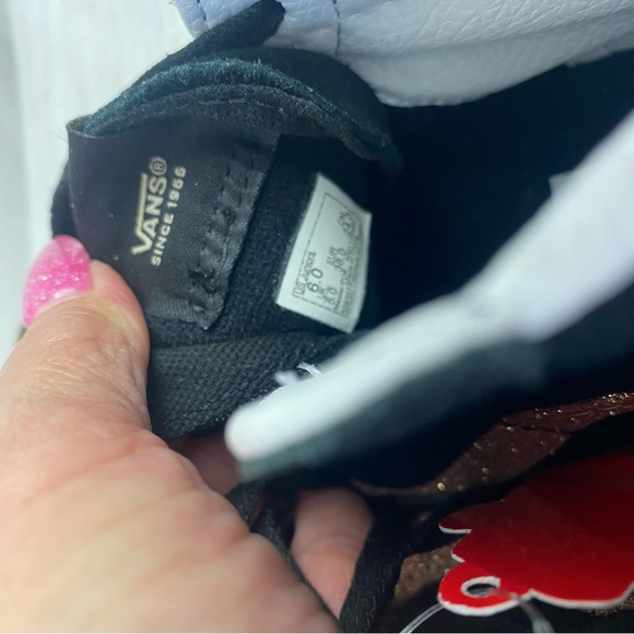 Vans SK8 Hi Zip Rose Gold Glitter Black Skate Shoes Sneakers Little Kids Size 6 - Picture 7 of 7